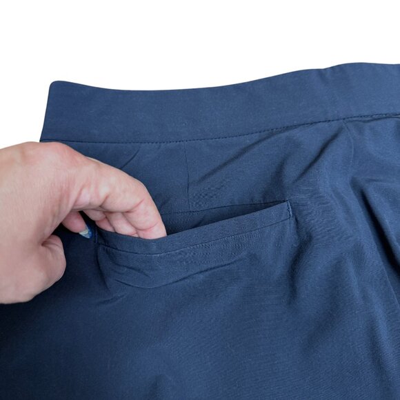 EUC Women's ATHLETA Tribeca Crop Pant Flare Navy‎ | Size 10 Tall - Picture 7 of 12